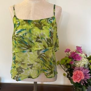 Wet Seal XS flowy green spaghetti strap top